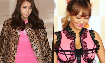 Sao Hàn mắc lỗi thời trang trầm trọng vì màu hồng