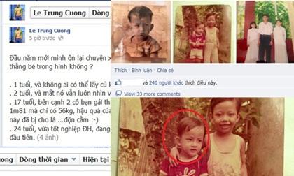 Siêu mẫu Lê Trung Cương kể chuyện đầu năm mới bằng loạt ảnh thuở bé