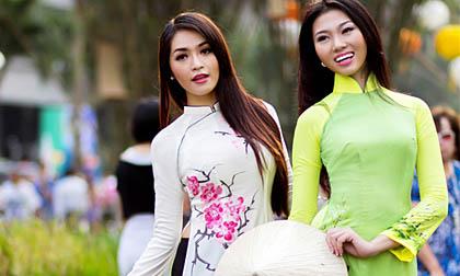 Phương Trinh, Thúy Nga khoe sắc cùng nắng mai