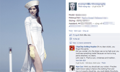 Bức ảnh mẫu Tây mặc áo dài quá sexy khiến cư dân mạng bức xúc