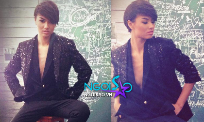 Hồng Quế bất ngờ "phanh ngực" giả trai