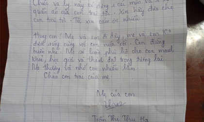 Thư tuyệt mệnh cô giáo đầu độc con gái rồi tự tử