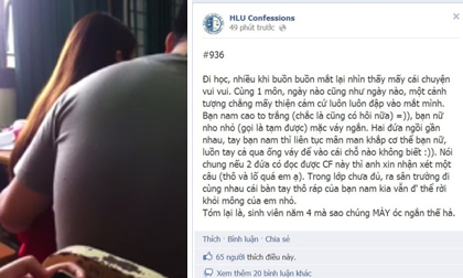 Cư dân mạng bức xúc với hình ảnh sinh viên sàm sỡ nhau trong lớp