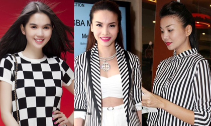 Mỹ nhân Việt đón đầu trào lưu sọc đen trắng