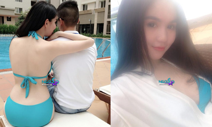 Ngọc Trinh lại "khoe khéo" lưng trắng ngần với bikini
