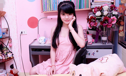 Ngắm phòng hồng đáng yêu của nữ sinh Hà Đan