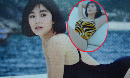 Sốt ảnh cũ mặc bikini trắng như tuyết của Lâm Thanh Hà