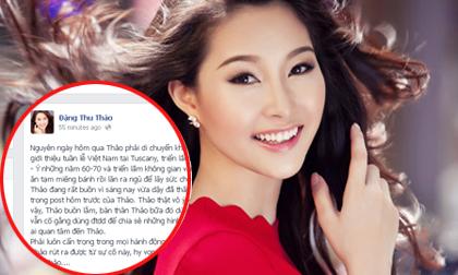 Hoa hậu Thu Thảo lên tiếng "chữa cháy" việc viết sai chính tả