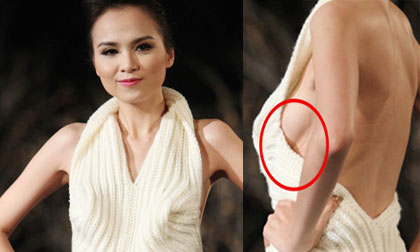 Diễm Hương lộ dấu vết "nâng ngực"