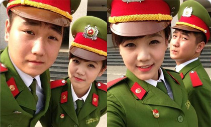 Nữ sinh cảnh sát 'cute' khoe nét ngây thơ