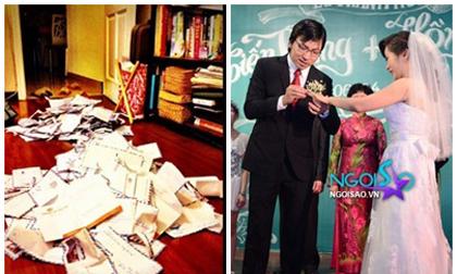 Giáo sư Xoay phấn khởi khoe tiền mừng sau đám cưới