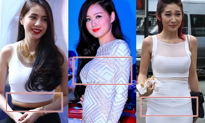 "Sơ suất khó đỡ" khi sao Việt diện đồ bó chặt