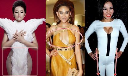 "Nhức mắt" với trang phục "đánh lừa thị giác" của sao Việt