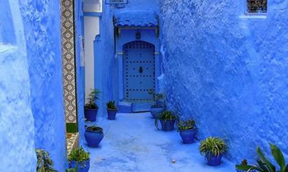 Ngắm thành phố màu xanh dương tuyệt đẹp