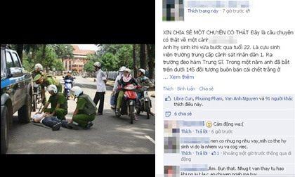 “Trung sĩ cảnh sát hi sinh” khiến dân mạng “bật khóc”