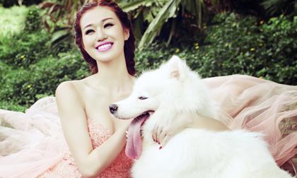 Khánh My xinh đẹp như công chúa trong rừng