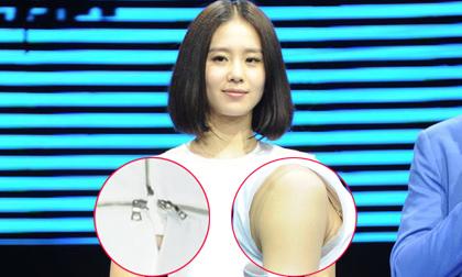 Lưu Thi Thi hết váy bục lỗ lại lộ dây áo trong vô duyên