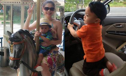 Jacky Minh Trí cưỡi ngựa, lái ô tô đáng yêu ở Nha Trang