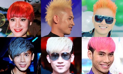 Đủ "7 sắc cầu vồng" cho tóc của sao Việt