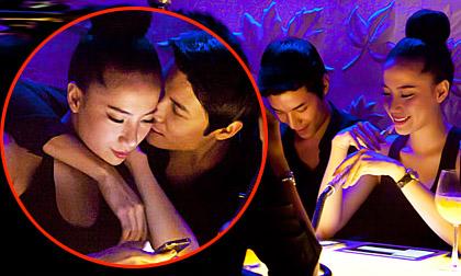 Bắt gặp Chung Thục Quyên hôn đắm đuối bạn trai Việt kiều trong bar