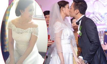 Hoa hậu Biển Vân Anh rạng rỡ trong ngày cưới