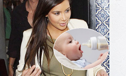 Kim "siêu vòng ba" gặp khó khăn trong việc cho con bú