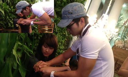 Bắt gặp Trương Nam Thành tận tình chăm vết thương cho bạn gái