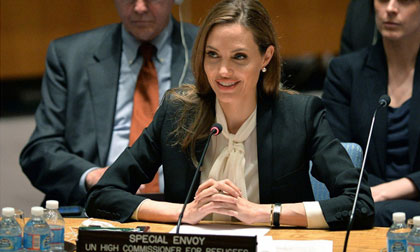 Hậu phẫu thuật cắt ngực: Jolie quay lại làm đại sứ Liên Hiệp Quốc