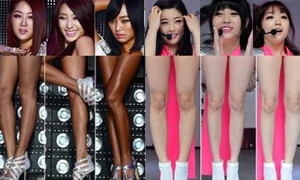 Đặt những đôi chân của nhóm nhạc Hàn lên 'bàn cân'