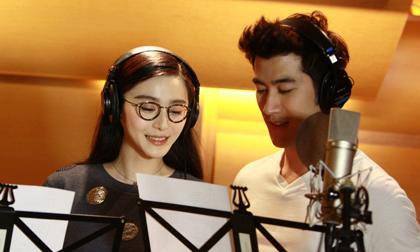 Phạm Băng Băng "nhí nhảnh" thu âm bài hát cho phim mới