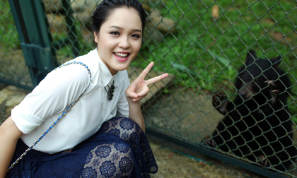 Á hậu Hoàng Anh chung tay bảo vệ loài gấu