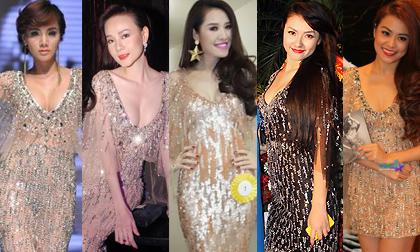 Quế Vân "mượn lại" váy của hàng loạt mỹ nhân Việt