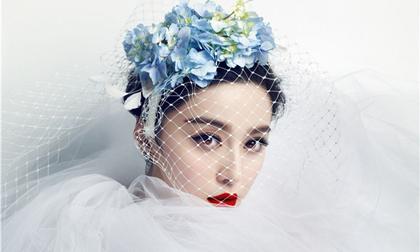 Cô dâu Phạm Băng Băng lạnh lùng sau lớp mạng che mặt