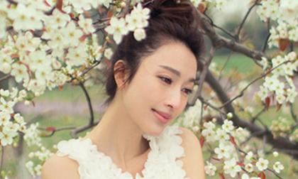Ngắm Trương Lệ đẹp dịu dàng, e ấp giữa rừng hoa