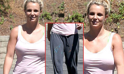 Britney diện quần bẩn nhếch nhác ra phố