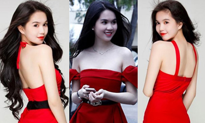 Những bộ đầm đỏ khiến quý ông mê mệt của Ngọc Trinh
