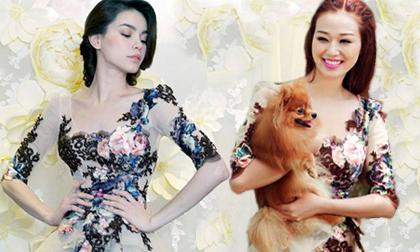 Hà Hồ, Khánh My "mặc chung" váy cô dâu