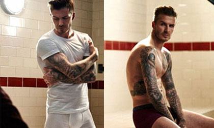 Hậu trường chụp hình đồ lót nóng bỏng của Beckham