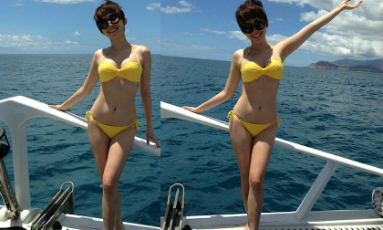 Tóc Tiên khoe dáng vóc đáng ghen tị với bikini