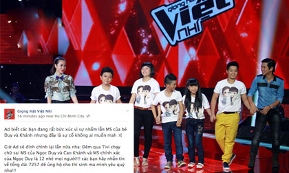 Giọng Hát Việt nhí lại "ồn ào" khi nhầm lẫn khó hiểu