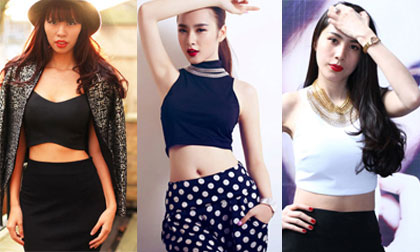 Mặc crop top khoe eo chuẩn như sao