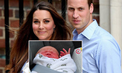 Khăn quấn của tiểu hoàng tử Anh bán hết sạch trong 45 giây