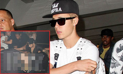 Justin Bieber lại bị tấn công ở hộp đêm
