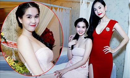 Ngọc Trinh rạng rỡ đến chúc mừng Thái Hà lên chức bà chủ