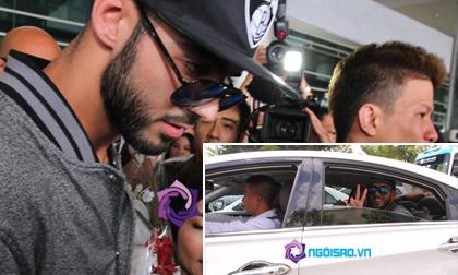 Hot: "Trai đẹp bị trục xuất" mở cửa xe chào fans Việt