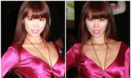 Siêu mẫu Hà Anh hờ hững khoe khéo vòng 1 gợi cảm