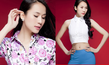 Thái Hà khéo khoe vòng eo với crop-top biến thể