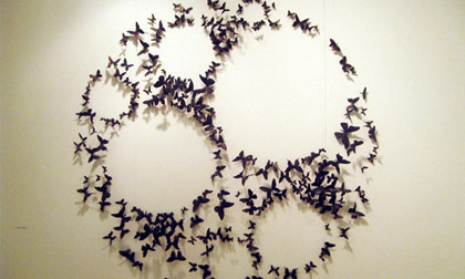 Ngắm tạo hình lạ mắt được sắp xếp từ cánh bướm