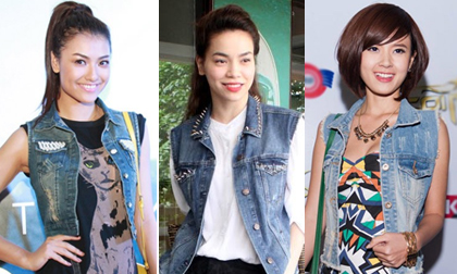 Đón thu bằng gillet denim cá tính