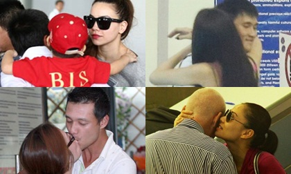 Khoảnh khắc tiễn, đón mùi mẫn của cặp đôi sao Việt ở sân bay